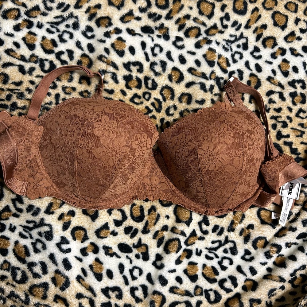 Victoria's Secret Lace Bra in Rich Brown